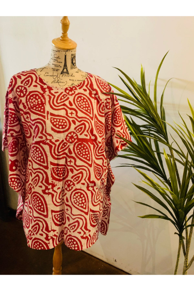 Batik Top - Blush (E91)